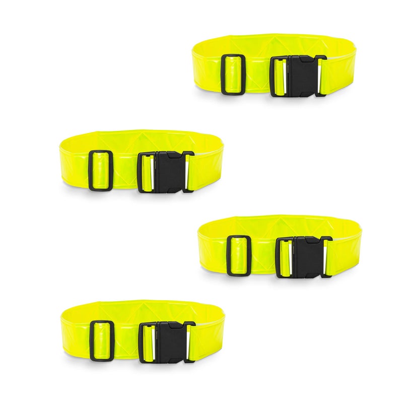 DASHGLOW - 4 Pack - Reflective Glow Belt Safety Gear, Pt Belt, For Running Cycling Walking Marathon Military. - Image 1